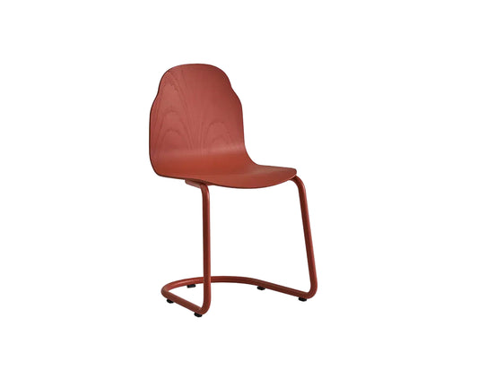 Red chair on a white background