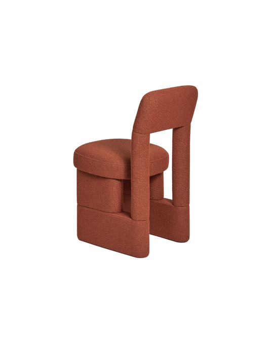 Brown chair on a white background
